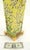 Yellow Trees & Birds Decorated Ceramic Asian Vase Shape Table Lamp on Brass Base MINT For Sale - Image 8 of 9