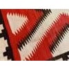 Early 20th Century 1920s Red Geometric Tribal Antique Navajo Rug 5 X 8.03 Flatweave Wool Carpet For Sale - Image 5 of 5