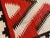 Early 20th Century 1920s Red Geometric Tribal Antique Navajo Rug 5 X 8.03 Flatweave Wool Carpet For Sale - Image 5 of 5