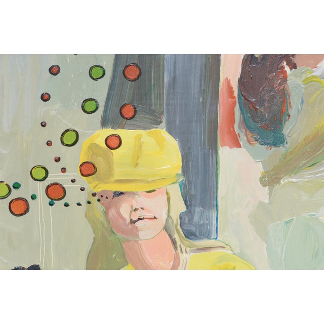 Cyclists in Love, Bay Area Figurative Movement by Patricia Gren Hayes For Sale - Image 4 of 8
