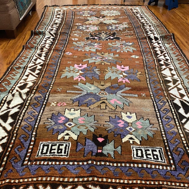 As it is seen on the rug the date is 1930s. It is an old Vintage Caucasian rug with many unique characters. All rugs have...