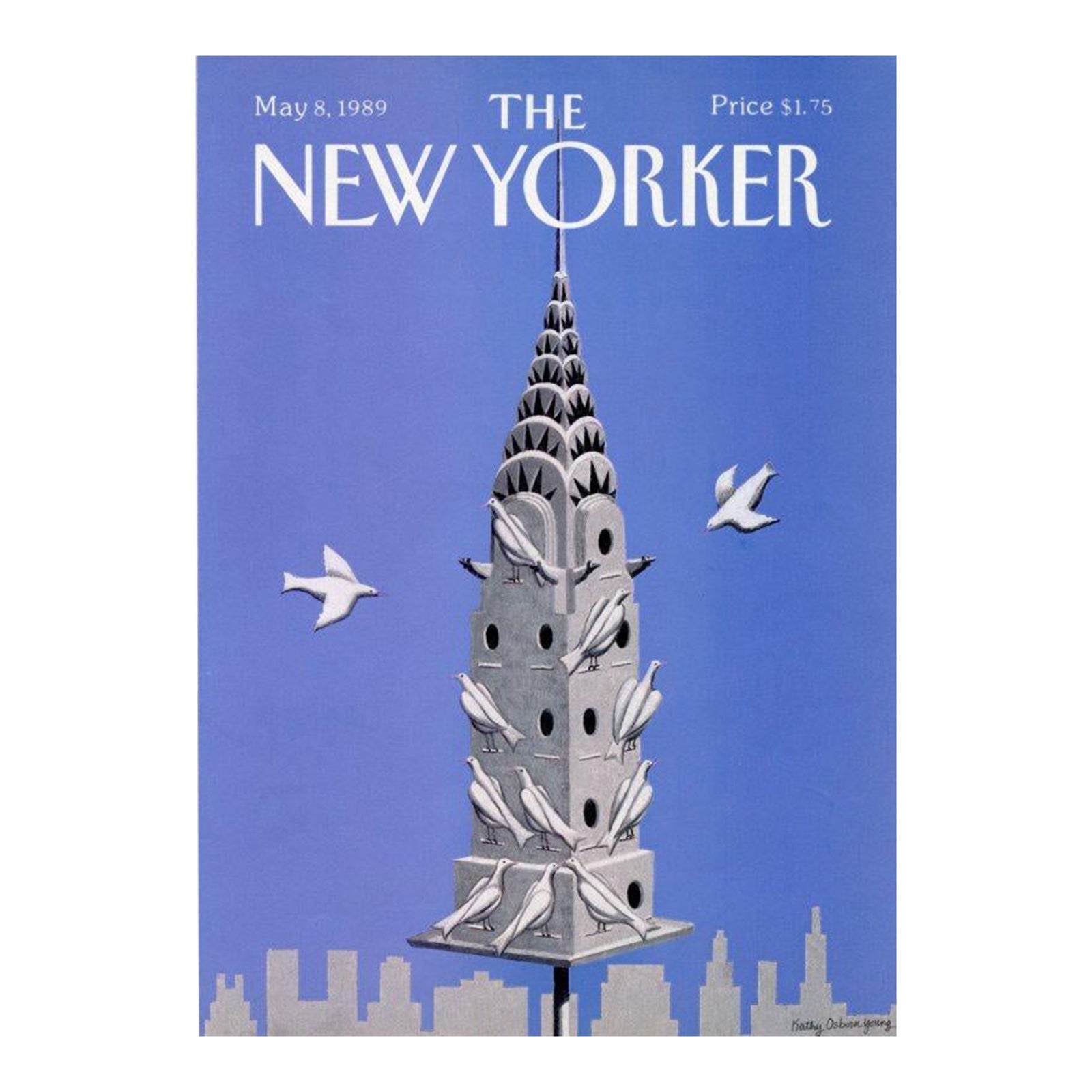1989 Vintage New Yorker Cover, May 8 (Kathy Osborn Young), Original New