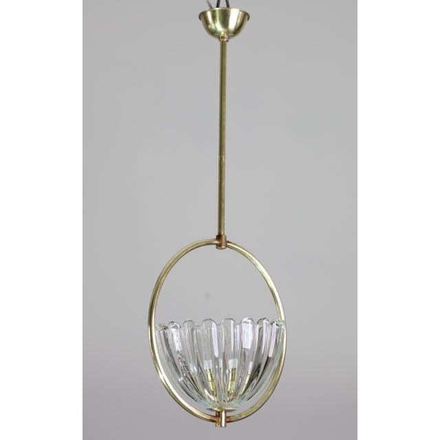 1950s 1950s Art Decò Barovier E Toso Pendant Light For Sale - Image 5 of 14