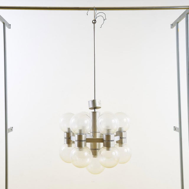 Chandelier with Bowls, 1970s For Sale - Image 9 of 9