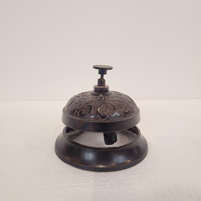 Art Nouveau Hotel Bell in Metal For Sale - Image 5 of 10