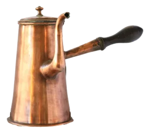 Antique English Copper Chocolate Pot