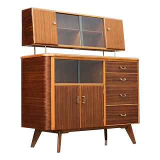 Mid Century Hutch Credenza by Homeworthy For Sale