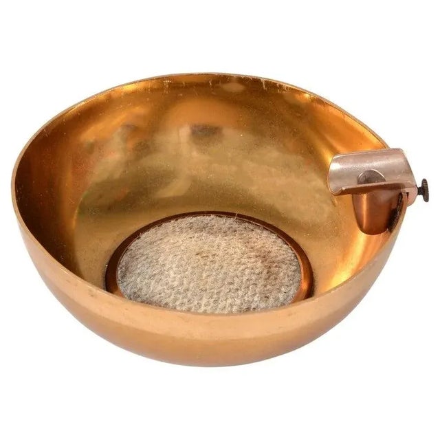 1950s Dunhill Gold Plate Brass Cigar Ashtray British Colonial England Collectibles For Sale - Image 13 of 13