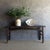 Vintage elm wood console table, featuring authentic elm wood with original natural wood patina. This rare find will bring...