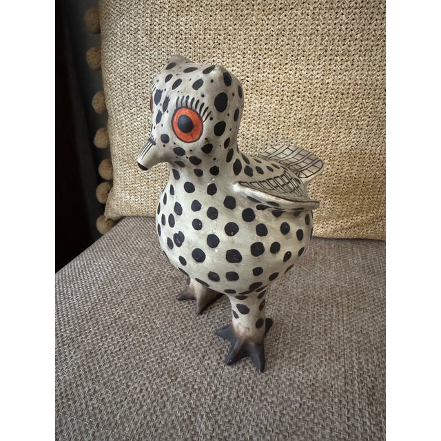 1980s Zuni Pueblo–style owl bird figurine, produced as a museum-commissioned reproduction for the Museum of Modern Art...