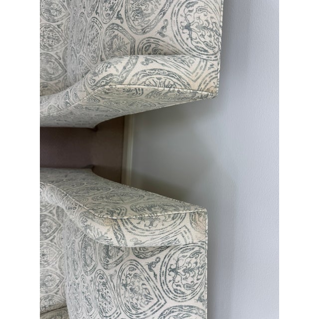 Swaim Furniture Cary Arm Chairs With Rose Tarlow Fabric (Set of 4) For Sale - Image 9 of 12