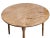 American Mid 20th Century Solid Maple & Tiger Maple Bench Made Round Dining Table Tavern Table For Sale - Image 3 of 9