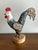 HUGE DAVID ALVAREZ (SANTA FE, NEW MEXICO, 1953-2010) OUTSIDER / FOLK ART CARVED AND PAINTED ROOSTER, full-figure with...