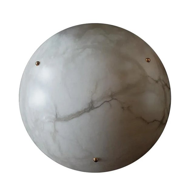 Mid-Century Modern Mid-Century Alabaster Pendant Lamp For Sale - Image 3 of 6