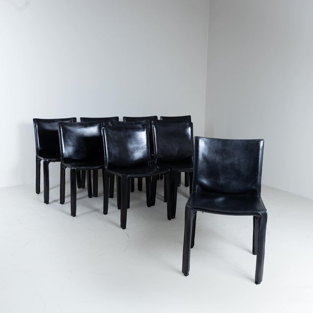 B 412 D11 CAB Chairs by Mario Bellini for Cassina, 1977, Set of 10 For Sale - Image 6 of 18