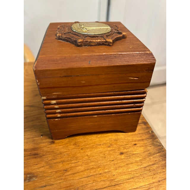 Sienna Vintage Mid 20th Century Nautical Reuge Music Box For Sale - Image 8 of 10