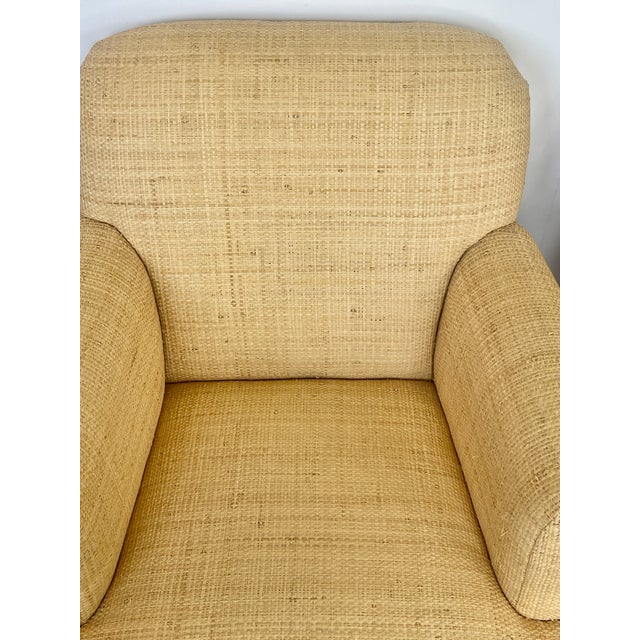 Pair Vintage Natural Raffia Armchairs, 1980s For Sale - Image 11 of 18