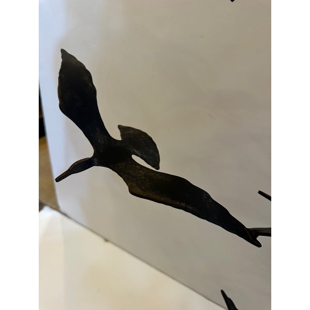Metal Birds in Flight Brutalist Sculpture For Sale - Image 7 of 11