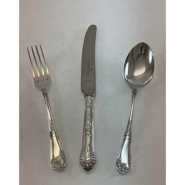 Metal 1980s Silver Dessert/Salad Fork, La Regence For Sale - Image 7 of 11