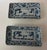 Antique Japanese Rectangular Blue and White Dishes - Set of 2 For Sale - Image 15 of 18