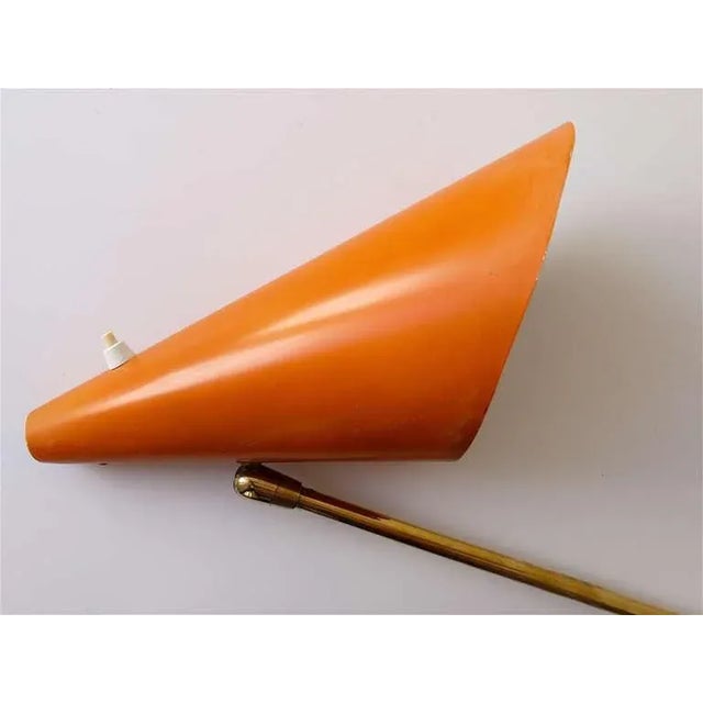 Modernist Vienna Cone Clamp Lamp attributed to J. T. Kalmar, 1950s For Sale - Image 9 of 11
