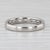 This lovely wedding band comes with an IGI report copy. The report is for an engagement ring and the wedding band but the...