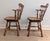 Wood Vintage Ethan Allen Rock Maple Dining Chair Comb-Back Swivel - A Pair For Sale - Image 7 of 11