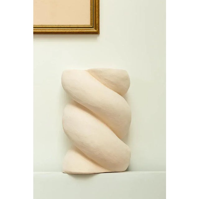 Giant white babka sconce by di fretto dimensions: w 23 x d 18 x h 35 cm materials: white faience (not glazed) up to 250v...