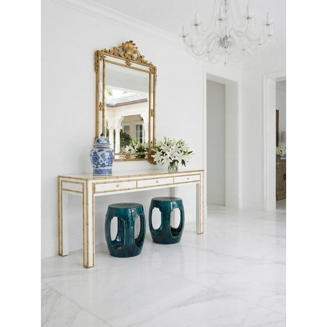 Vintage Italian Teal Ceramic Garden Stools, 2 Pieces For Sale - Image 12 of 12