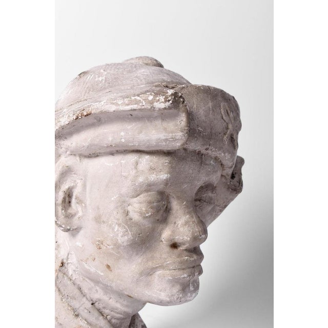 Plaster Head Sculpture, 1910s For Sale - Image 4 of 18