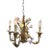 Vintage Italian Enamel Rose Chandelier For Sale