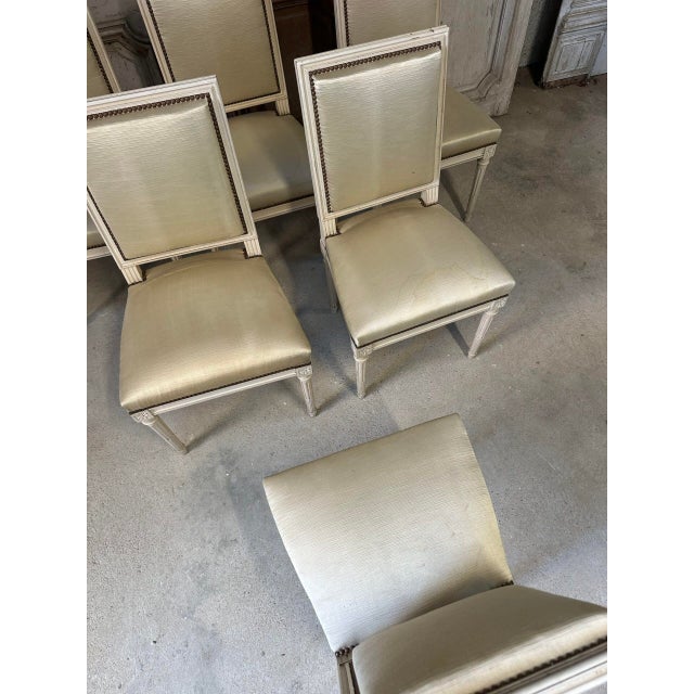 Wood Vintage Louis XVI Style Chairs, 1960, Set of 6 For Sale - Image 7 of 11