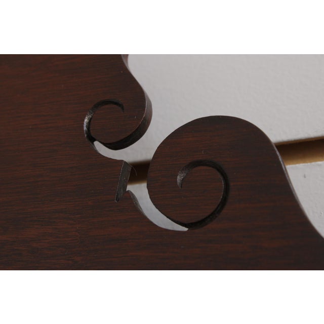 Wood Mahogany Colonial Williamsburg Reproduction Mirror For Sale - Image 7 of 13