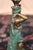 Wood Late 19th Century Eclectic Bronze Woman Lamp With Popsicle Stick Shade For Sale - Image 7 of 17