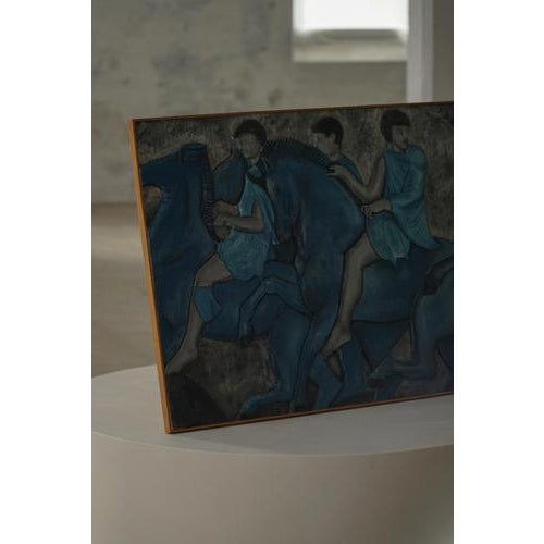 Mid-20th Century Modern Wall Relief with Figural Motif, 1950s For Sale - Image 9 of 18
