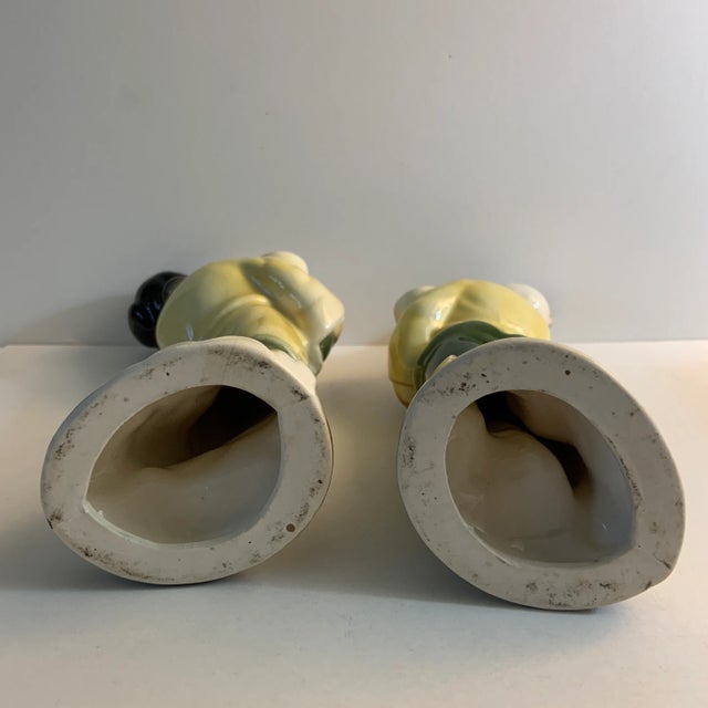 Mid-Century Chinoiserie Woman & Man Figurines- a Pair For Sale In New York - Image 6 of 7