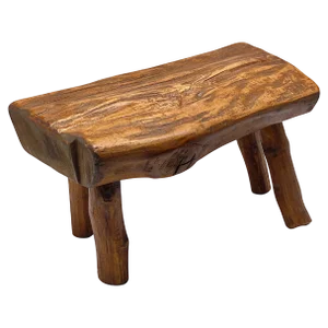 Small Brutalist French Stool, 1950s