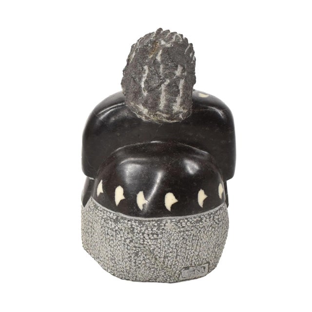 African Early 20th Century Shona Stone Woman Sculpture In The Style of Colleen For Sale - Image 3 of 7