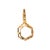 Contemporary Late 20th-Century 14kyg Mirror Faceted Quartz Clip Pendant For Sale - Image 3 of 3