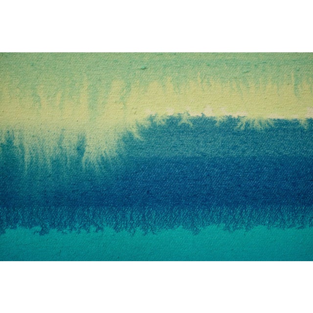 Green "Lemon Spring" Large Abstract Acrylic Painting by Simon Findlay For Sale - Image 8 of 12