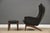 HW Klein 1960s h.w. Klein Bramin Leather Black Lounge Chair and Ottoman For Sale - Image 4 of 13