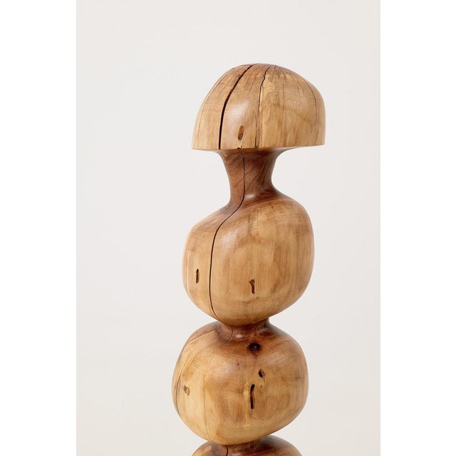 Contemporary Still Stand Abstract Wood Sculpture by Logniture For Sale - Image 3 of 9