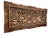 Monumental Indonesian architectural wall panel, hand-carved from solid teak in deep high relief with pierced openwork. The...