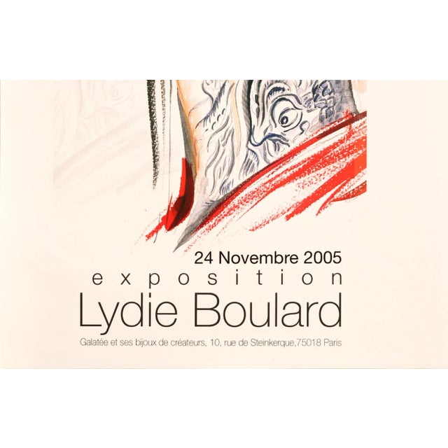 Contemporary 2005 French Exhibition Poster, Lydie Boulard, Paris For Sale - Image 3 of 3