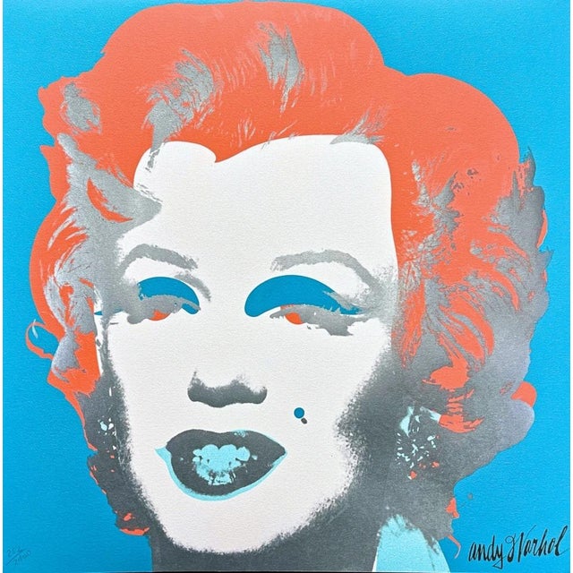 After Andy Warhol, Marilyn Monroe Blue-Red, 1980s, Print For Sale - Image 6 of 6