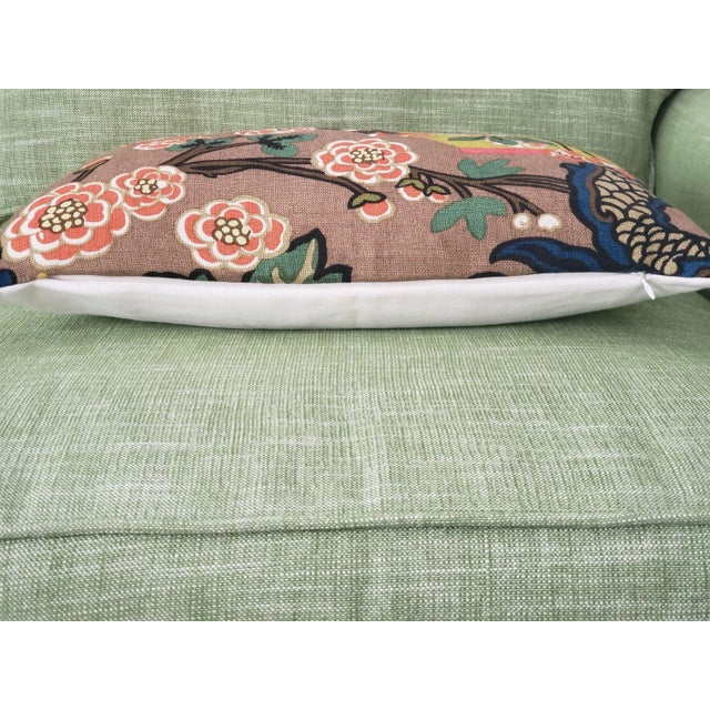 Contemporary Contemporary Schumacher Chiang Mai Lumbar Pillow in Mocha For Sale - Image 3 of 6