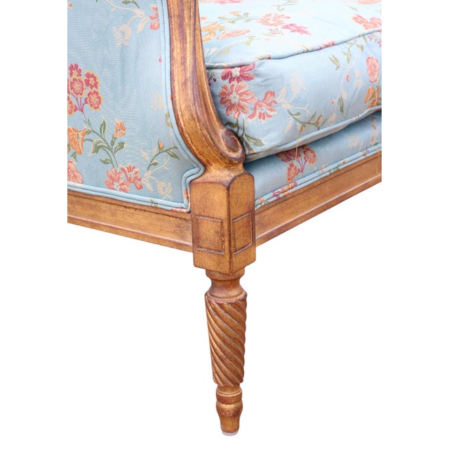 Wood Antique Revival Gilt and Chinoiserie Armchairs by R. Griffiths LTD, 2003, Set of 2 For Sale - Image 7 of 12