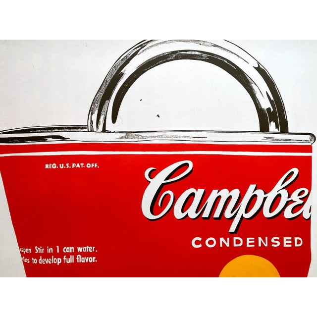 1990s Andy Warhol Foundation Vintage 1993 Lithograph Print Pop Art Poster " Campbell's Soup Can " 1962 For Sale - Image 5 of 12