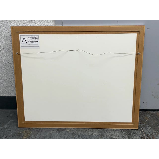 Circa 2005 John Lownds Cornelian Cathedral Original Watercolor, Framed For Sale - Image 11 of 12