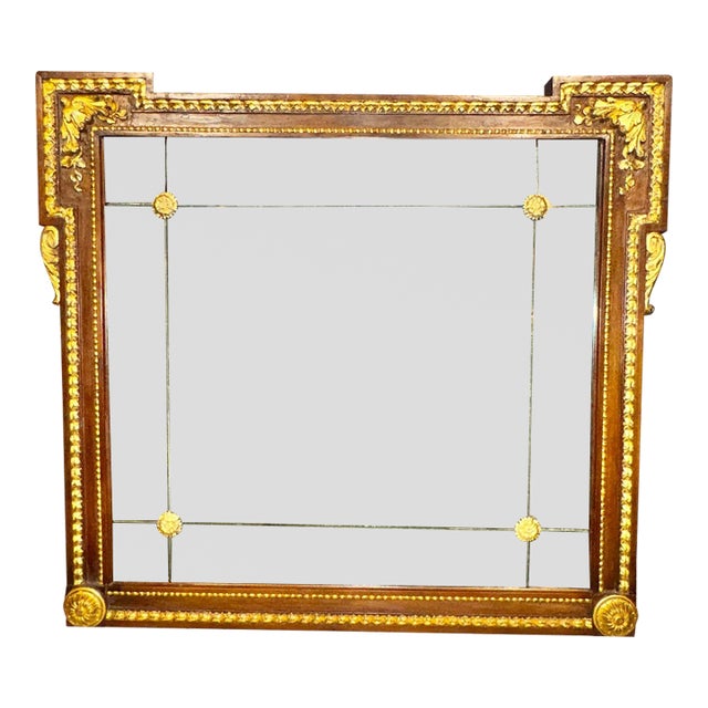 19th C. French Walnut and Gilt Mirrors For Sale